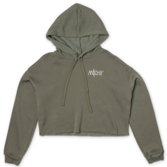 Women's Cropped Fleece Hoodie