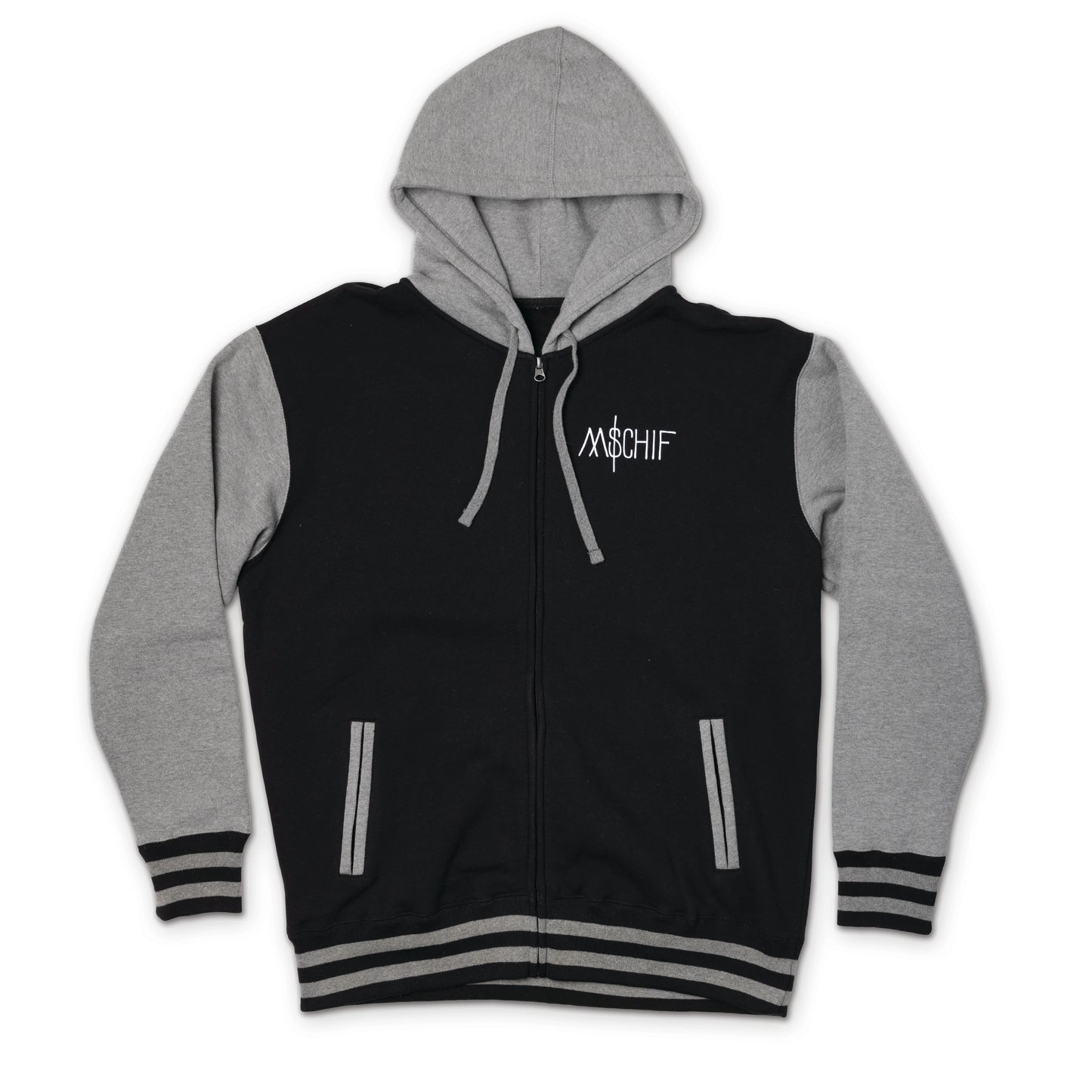 Men's Varsity Jacket Zip Hoodie