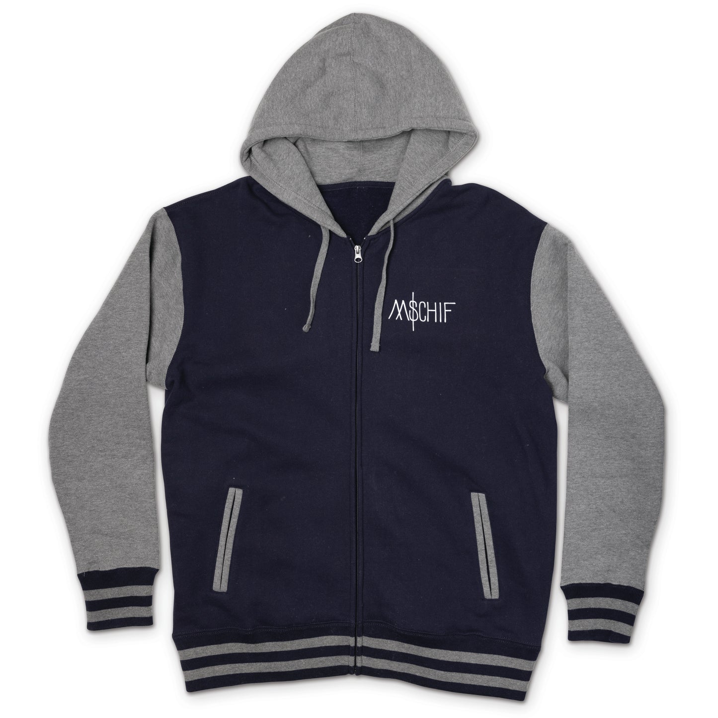 Men's Varsity Jacket Zip Hoodie